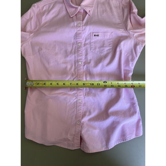 The Classic Le Tigre Pink Button Up Women’s Size L - READ - Picture 6 of 11
